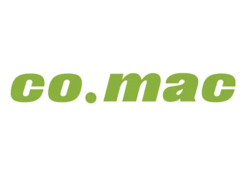 Pierwsze logo firmy Comac w kolorze zielonym