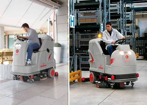 New generation of Comac ride-on scrubbing machines, Flexy and Ultra